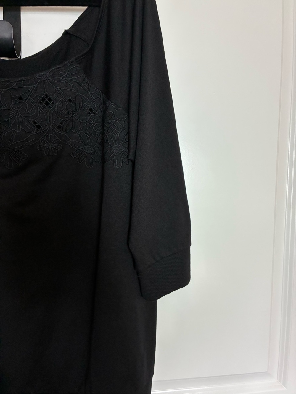 Torrid Black Off shoulder Top with Embroidered accents size 3X - Picture 8 of 12